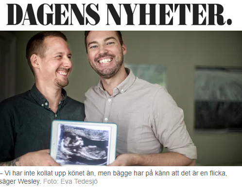 Janne och Wesley väntar barn via surrogatgraviditet