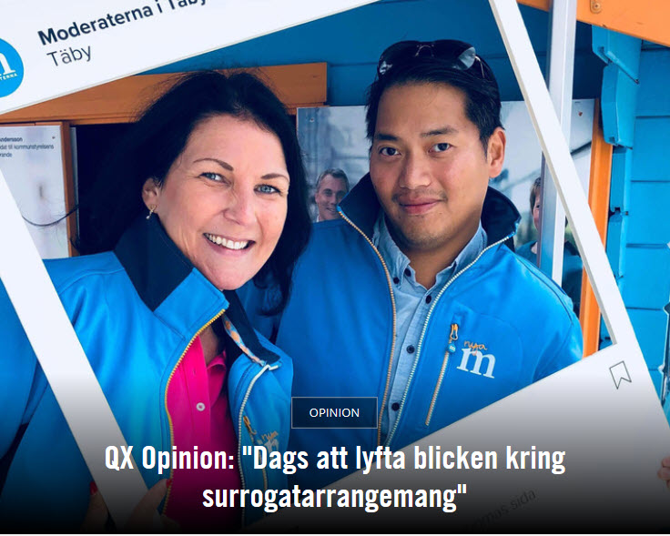 Moderater på QX - Dags att lyfta blicken kring surrogatarrangemang - Nordic Surrogacy