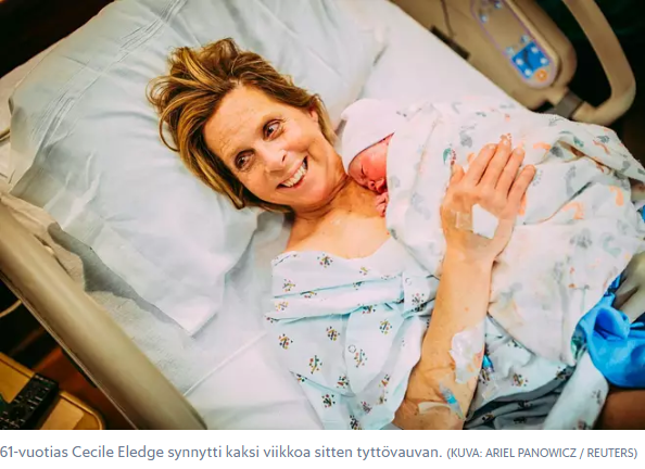 61-vuotias nainen synnytti lapsen omalle pojalleen sijaissynnytyksellä USA:ssa